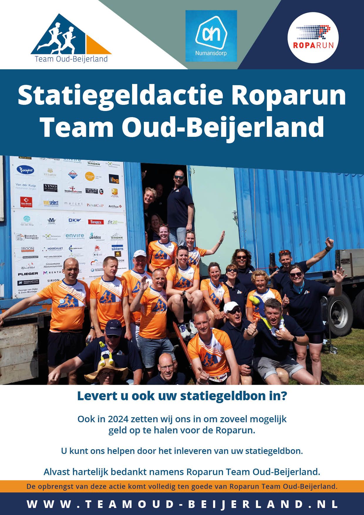 Team Roprun OBL Statiegeldactie 2024