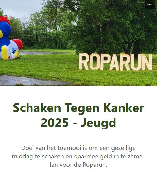 Schaken tegen Kanker